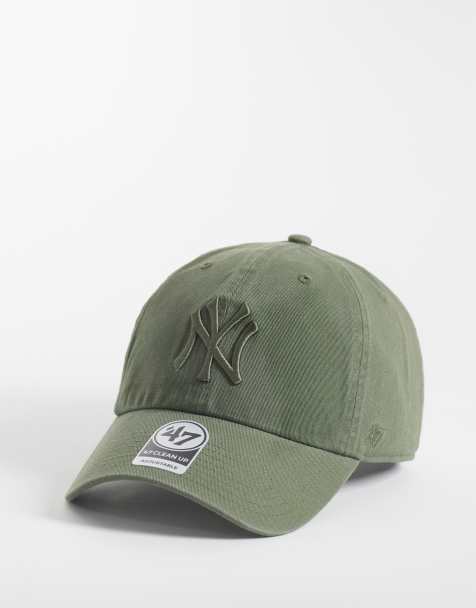 47 Brand - Clean Up - Casquette ton sur ton à logo NY Yankees - Kaki - view 1