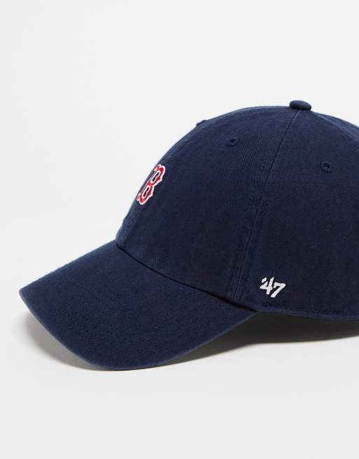 47 Brand – Clean Up – Marinblå keps med liten Boston Red Sox-logga, 3 av 4