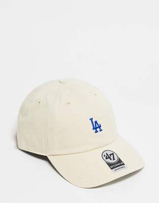 47 Brand 47 Brand Clean Up MLB LA dodgers dad cap in off white
