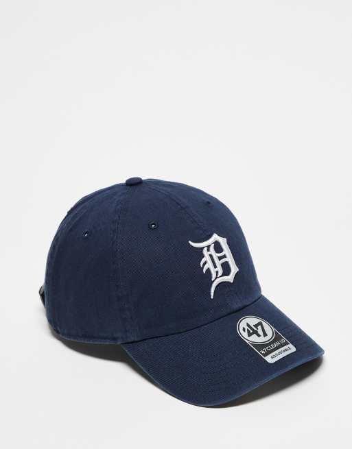 47 Brand – Clean Up MLB NY Detroit Tigers – Granatowa czapka z daszkiem i efektem sprania