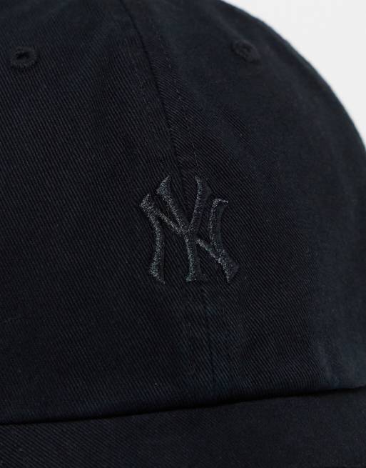 47 Brand – Clean Up NY Yankees – Kappe mit Mini-Logo in verwaschenem Schwarz, 2 von 4