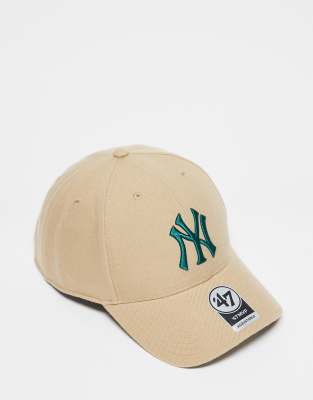 47 Brand 47 Brand contrast New York Yankees cap in beige-Neutral