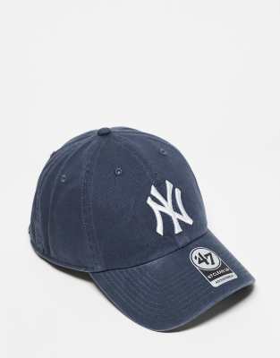 47 Brand 47 Brand contrast New York Yankees cap in washed navy-Blue