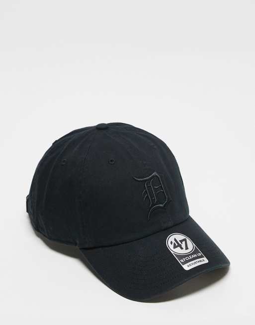 47 Brand - Detroit - Casquette minimaliste à logo ton sur ton - Noir délavé