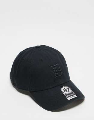 47 Brand 47 Brand Detroit tonal clean up cap in washed black