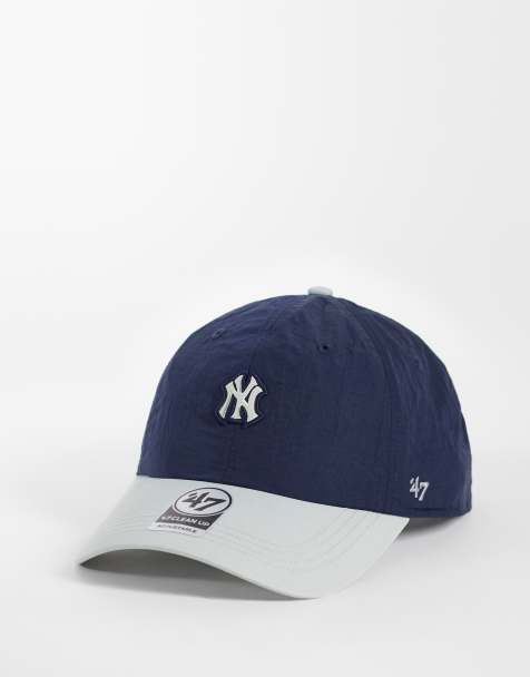 47 Brand - Gorra azul marino y gris con logo pequeño y visera en contraste de los NY Yankees - view 1