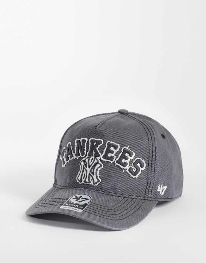 47 Brand Gorra gris carbón con logo de los NY Yankees y cierre regulable