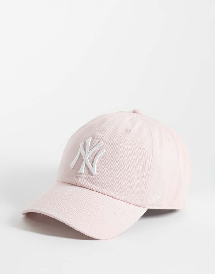 47 Brand gorra NY Yankees para mujer en rosa bebé