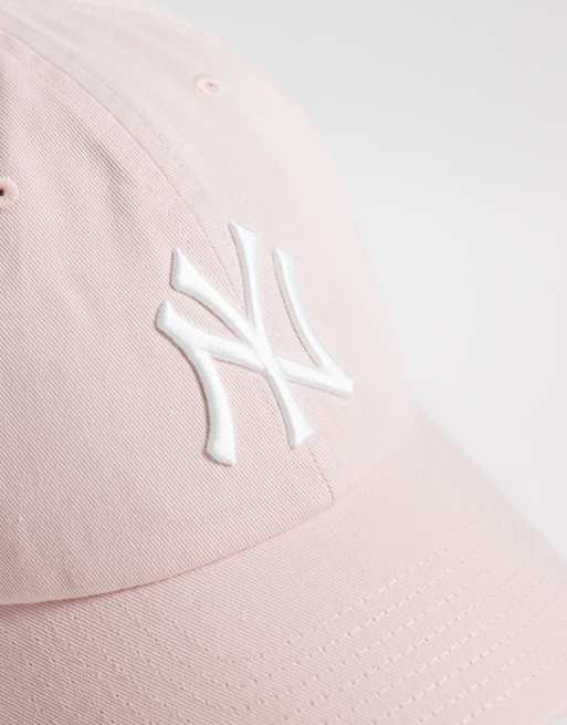 47 Brand - gorra NY Yankees para mujer en rosa bebé, 2 de 3