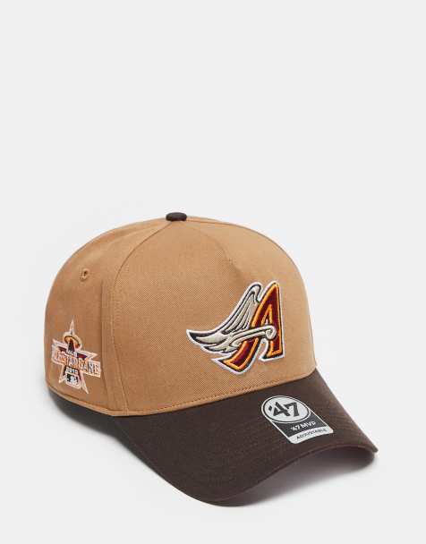 47 Brand LA Angels mvp cap with contrast peak in tan - view 1