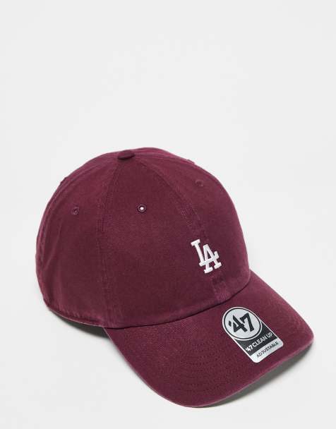 47 Brand - LA - Cappellino bordeaux slavato con logo piccolo - view 1