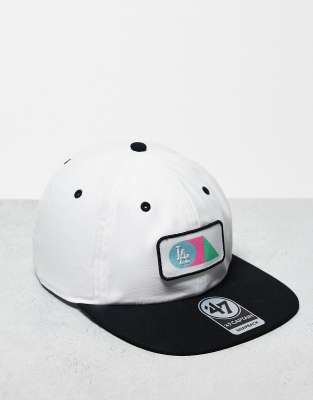 47 Brand - LA Dodgers - Casquette avec logo aux couleurs primaires - Blanc et noir