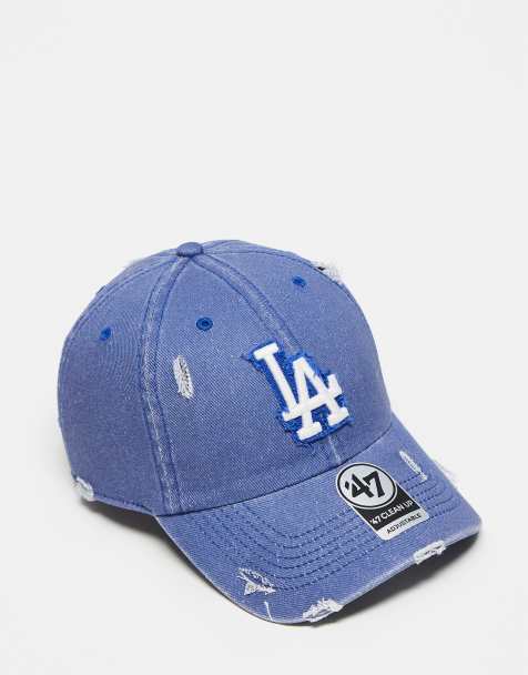 47 Brand LA Dodgers clean up baseball cap in distressed blue - view 1