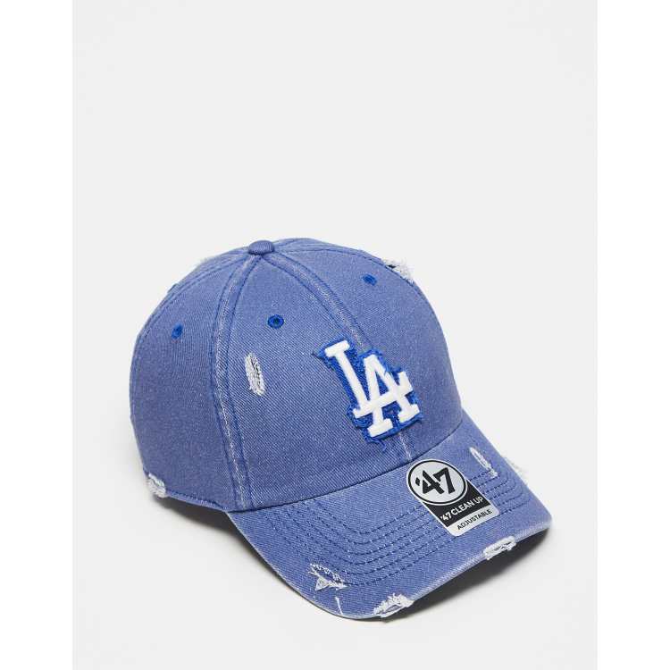 47 Brand LA Dodgers clean up baseball cap in distressed blue | ASOS