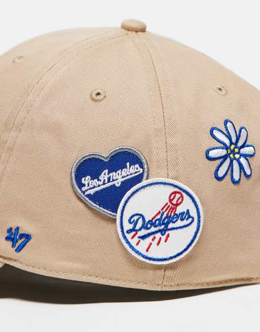 47 Brand LA Dodgers clean up baseball cap in khaki with multi