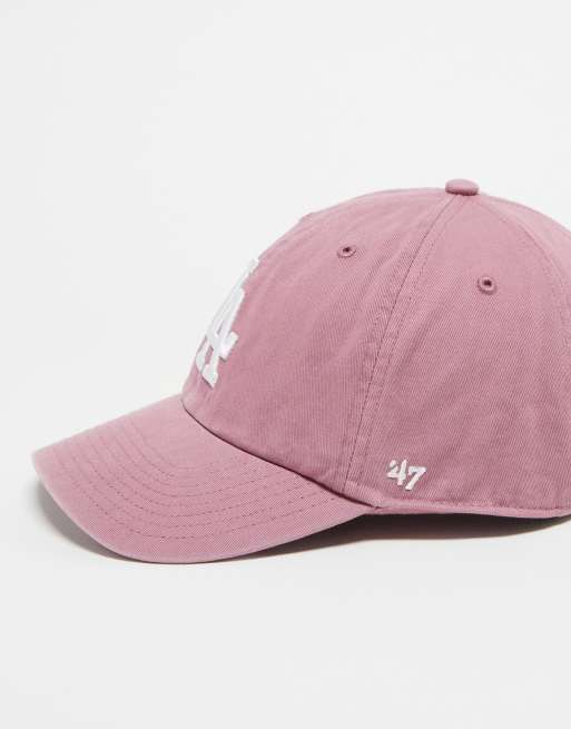 47 Brand LA Dodgers clean up cap in dusky pink