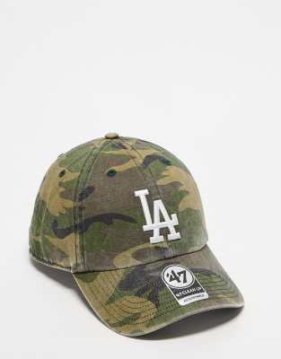 47 Brand - LA Dodgers - Clean Up - Kappe mit Military-Muster-Bunt