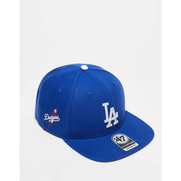 47 Brand LA Dodgers flat cap in blue ASOS