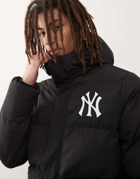 47 Brand LA Dodgers padded hooded coat in black - view 1