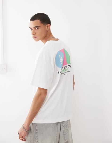 47 Brand - LA Dodgers Primary - T-shirt bianca con stampa sul retro - view 1