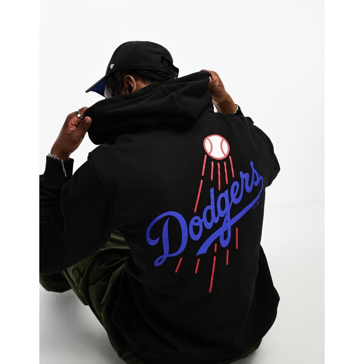 Los Angeles Dodgers Blue Crop Pocket Heritage Pullover Hoodie by Nike