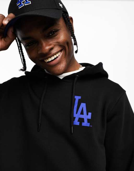 VolcanmtShops, 47 Brand MLB LA Dodgers pullover hoodie in white with chest  and back print