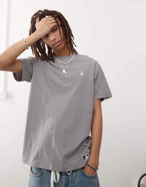 47 Brand – LA Dodgers – T-Shirt in Grau mit Mini-Logo - view 1