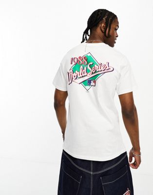 47 Brand LA Dodgers t-shirt in white with chest and back print - ASOS Price Checker