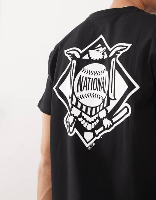 47 Brand LA Dodgers t-shirt with chest and back print in black, 3 of 4