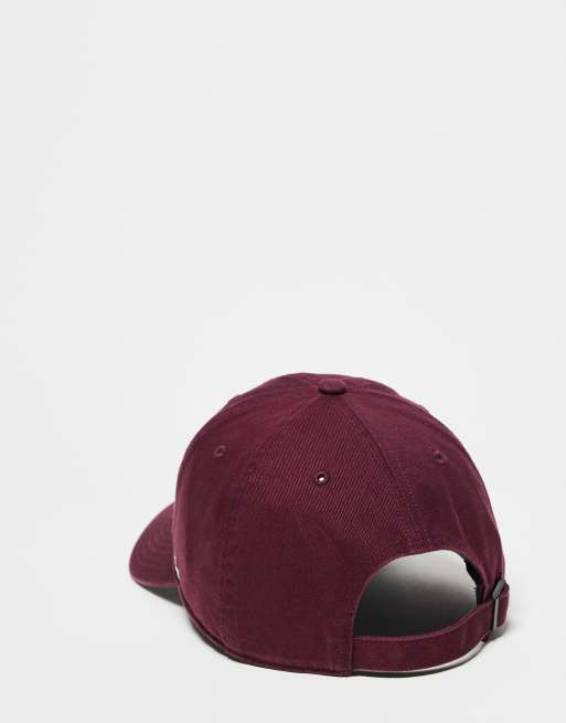 47 Brand LA mini logo cap in washed burgundy | ASOS