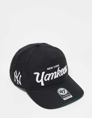 47 Brand 47 Brand large Yankees script cap in black