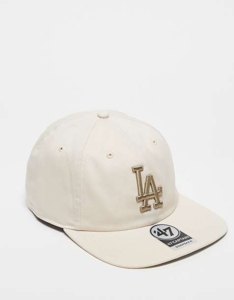 47 Brand - Los Angeles Dodgers - Beige og tætsiddende kasket med lige top - view 1