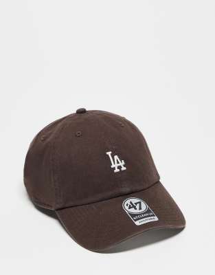 47 Brand 47 Brand mini LA Dodgers clean up cap in brown