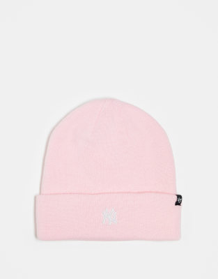 47 Brand 47 Brand mini NY Yankees knitted beanie in pink