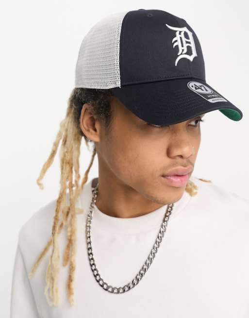 47 Brand - MLB Detroit Tigers - Cappellino trucker blu e bianco