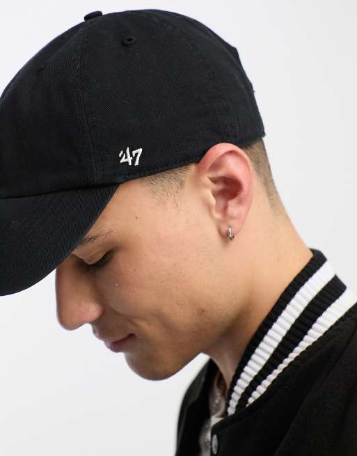 47 Brand MLB LA Dodgers baseball cap in black with small logo | ASOS