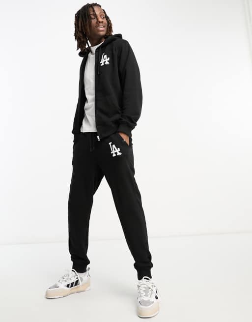 47 Brand MLB LA Dodgers co ord jersey joggers in black ASOS