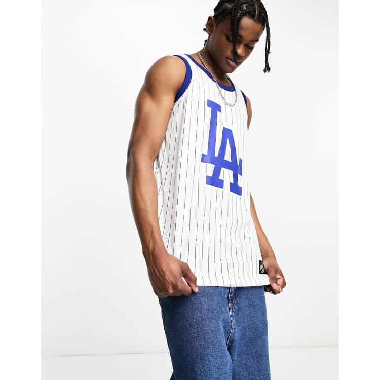 47 Brand MLB LA Dodgers Co-Ord Varsity Vest In White With