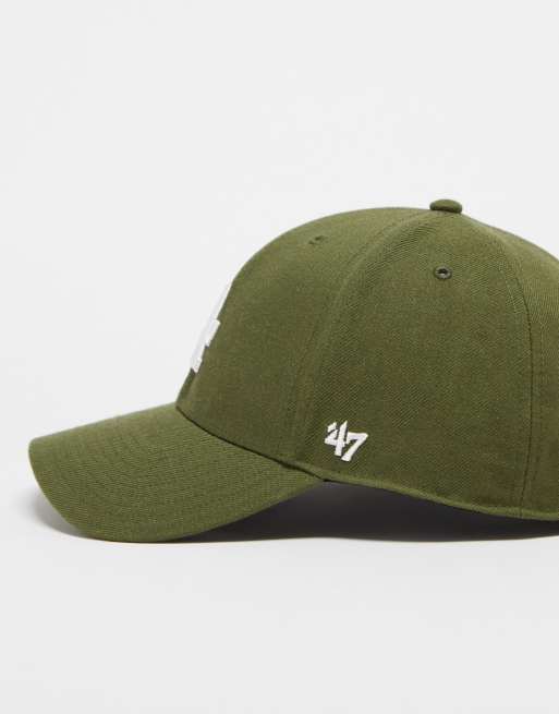 47 Brand – MLB LA Dodgers – Czapka z daszkiem typu snapback w kolorze khaki, 4 z 4