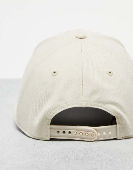 47 Brand - MLB LA Dodgers - Ecrufarvet snapback-kasket med brunt broderi , 4 af 4