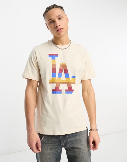 New Era MLB LA Dodgers infill t-shirt in blue exclusive at ASOS