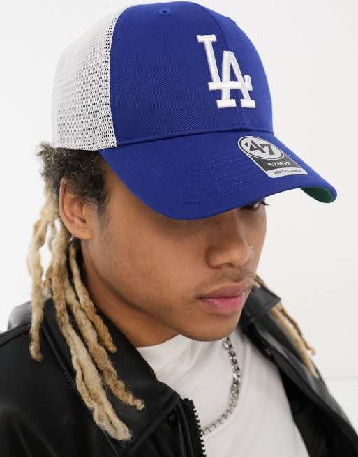 47 Brand MLB LA Dodgers trucker cap in blue and white