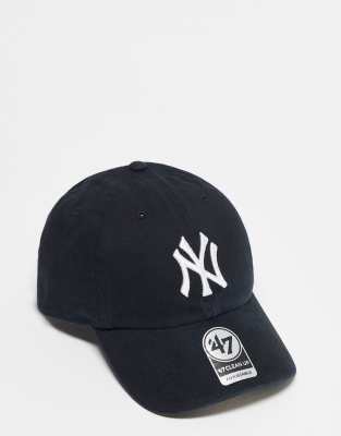 47 Brand MLB NY Yankees baseball cap in black | ASOS