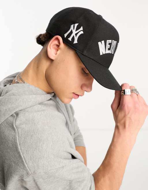 All black new outlet york yankees baseball cap