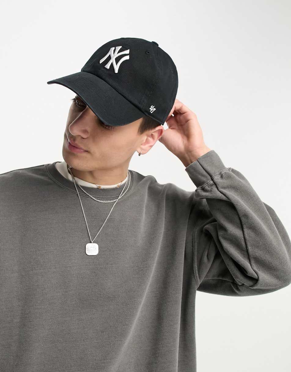 47 Brand MLB NY Yankees baseball cap in black | vivatumusica.com