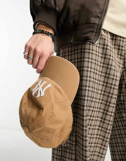 light brown ny hat