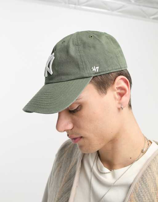 47 Brand Mlb New York Yankees Clean Up Baseball Cap in Green for Men