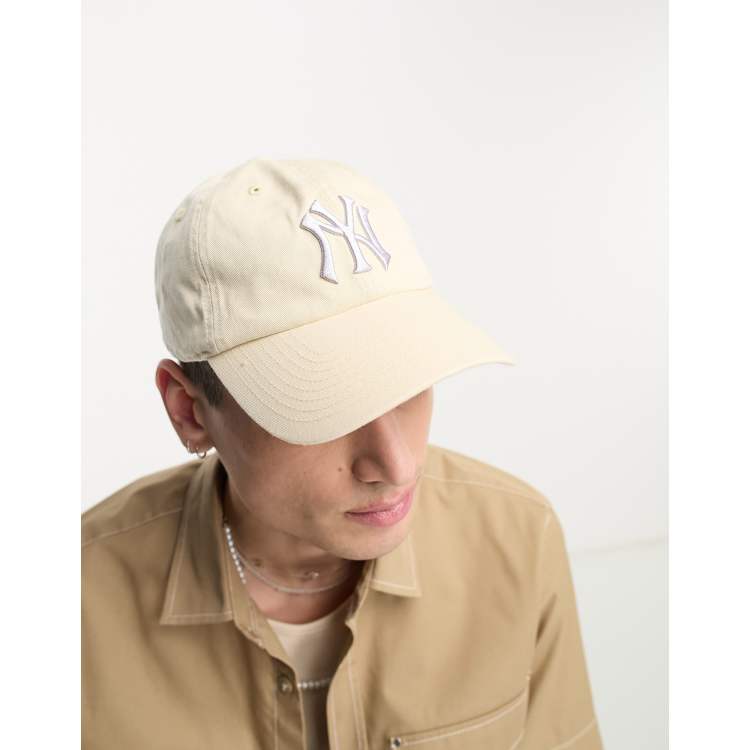 47 Brand MLB NY Yankees baseball cap in off white ASOS