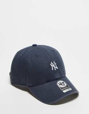 47 Brand - Mlb Ny Yankees - Cappello Con Visiera Grigio Scuro Con Logo Piccolo