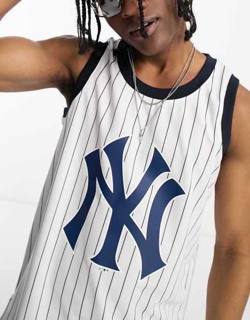 47 Brand MLB NY Yankees Co-Ord Varsity Vest In White With